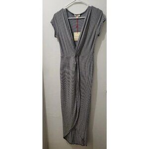 NWT Rolla Coaster Women M Black And White Stripe Dress